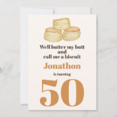 Grappig eten koekje citaat 50ste verjaardag kaart (Voorkant)