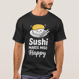 grappig eten liefhebber Japans Sushi Maakt Miso Ge T-shirt