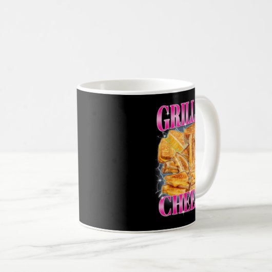 Grappig Eten Meme Gegrilde Kaas Sandwiches Food Lo Koffiemok (Voorkant rechts)