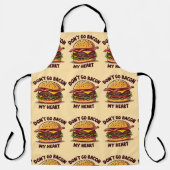 Grappig eten Pun Bacon Lover Cheeseburger Design Schort (Voorkant)