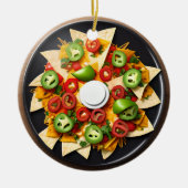 Grappig eten Pun | Nacho Gemiddelde Kerstmis Keramisch Ornament (Voorkant)