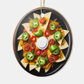 Grappig eten Pun | Nacho Gemiddelde Kerstmis Keramisch Ornament (Links)