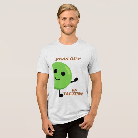 Grappig eten Pun Vakantie Tri-Blend Shirt (Voorkant volledig)