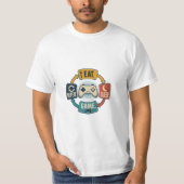 Grappig Eten Slapen Game Herhalen T-shirt (Voorkant)
