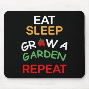Grappig Eten Slapen Groeien Een Tuin Herhalen Game Muismat