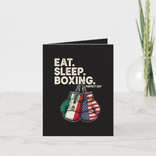 Grappig Eten Slapen Herhalen Boksen Feestdagen Kaart