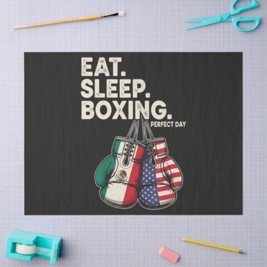 Grappig Eten Slapen Herhalen Boksen Tissuepapier (Craft)