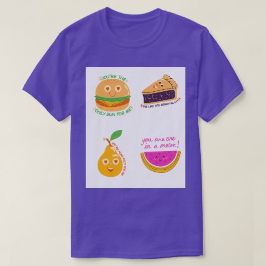 Grappig eten t-shirt (Design voorkant)