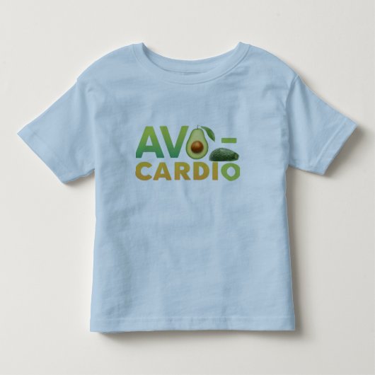 Grappig eten T-shirt Avo-Cardio (Voorkant)