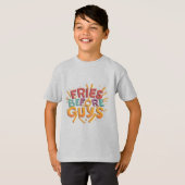 Grappig eten T-shirt - Fries Voor Jongens (Voorkant volledig)