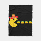 Grappig Eten Tacos Fiesta Cinco de Mayo Mexicaanse Fleece Deken (Voorkant)