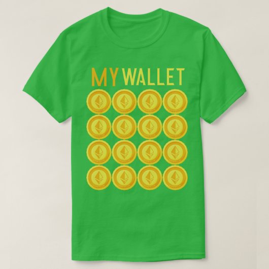 GRAPPIG Ethereum Cryptocurrency ETH Blockchain T-shirt (Design voorkant)