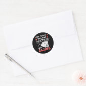 Grappig Euchre dat moment wanneer uw partner C roe Ronde Sticker (Envelop)