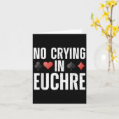 Grappig Euchre-ontwerp voor mannen vrouwen kaartsp Kaart (Gele Bloem)