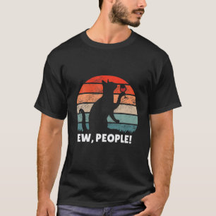 Grappig Ew People Cat Drink Red Wine  Retour T-shirt