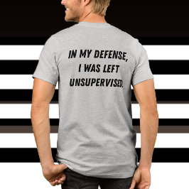 Grappig excuus op de achterkant. Joke Gag Gifts Tri-Blend Shirt