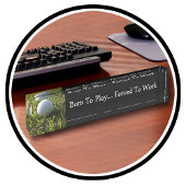 Grappig Executive Kantoor golfthema Naambordje