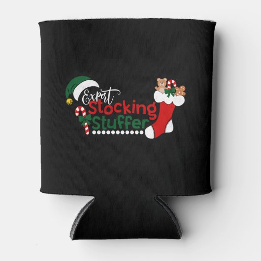 Grappig expert kous stuffer kerst blikjeskoeler (Voorkant)