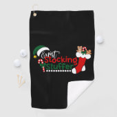 Grappig expert kous stuffer kerst golfhanddoek (Insitu)