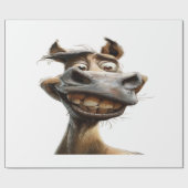 Grappig ezel kunst ontwerp cadeaupapier (Vlak)