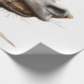Grappig ezel kunst ontwerp cadeaupapier (Hoek)