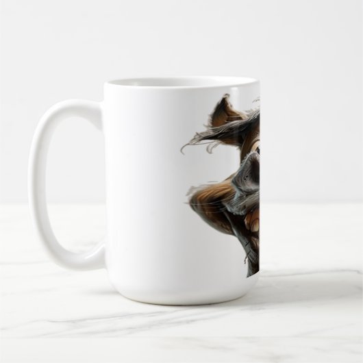 Grappig ezel kunst ontwerp koffiemok (Links)