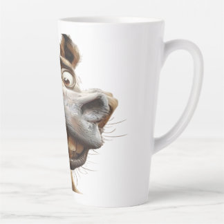Grappig ezel kunst ontwerp latte mok