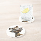 Grappig ezel kunst ontwerp zandsteen onderzetter (Zijkant)