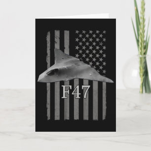 Grappig F47 Gevechtsvliegtuig Trump Shirt F-47 Str Kaart