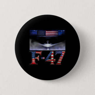 Grappig F47 Gevechtsvliegtuig Trump Shirt F-47 Str Ronde Button 5,7 Cm