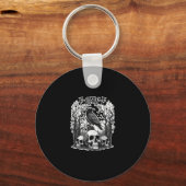 Grappig F Caw F Raven Halloween Sleutelhanger (Voorkant)