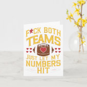 Grappig F#ck Beide teams laten mijn nummers gewoon Kaart (Gele Bloem)