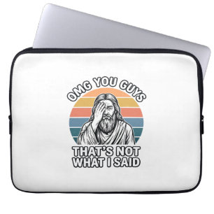 Grappig Facepalm Retro Citaat Vintage Gravure Shir Laptop Sleeve