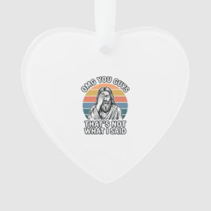 Grappig Facepalm Retro Citaat Vintage Gravure Shir Ornament