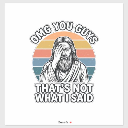 Grappig Facepalm Retro Citaat Vintage Gravure Shir Sticker (Vel)