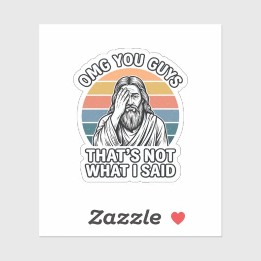 Grappig Facepalm Retro Citaat Vintage Gravure Shir Sticker (Vel)