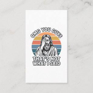 Grappig Facepalm Retro Citaat Vintage Gravure Shir Visitekaartje