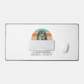 Grappig Facepalm Vintage Gravure Citaat Design_1 Bureaumat (Keyboard & Muis)