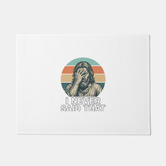 Grappig Facepalm Vintage Gravure Citaat Design_1 Deurmat (Voorkant)