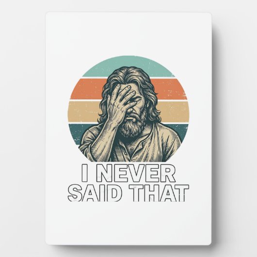 Grappig Facepalm Vintage Gravure Citaat Design_1 Fotoplaat (voorkant)
