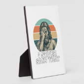 Grappig Facepalm Vintage Gravure Citaat Design_1 Fotoplaat (Zijkant)
