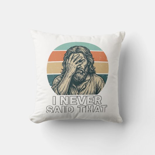 Grappig Facepalm Vintage Gravure Citaat Design_1 Kussen (Voorkant)