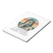 Grappig Facepalm Vintage Gravure Citaat Design_1 Notitieblok (Linkerzijde)