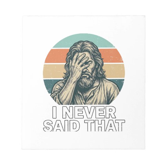 Grappig Facepalm Vintage Gravure Citaat Design_1 Notitieblok (Voorkant)