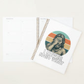 Grappig Facepalm Vintage Gravure Citaat Design_1 Planner (Display)