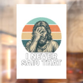 Grappig Facepalm Vintage Gravure Citaat Design_1 Raamsticker (Vel 2)