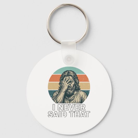 Grappig Facepalm Vintage Gravure Citaat Design_1 Sleutelhanger (Voorkant)