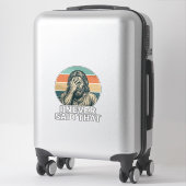 Grappig Facepalm Vintage Gravure Citaat Design_1 Sticker (Koffer)