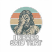 Grappig Facepalm Vintage Gravure Citaat Design_1 Sticker (Voorkant)