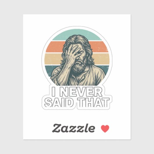 Grappig Facepalm Vintage Gravure Citaat Design_1 Sticker (Vel)